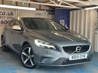 USED 2019 19 VOLVO V40 1.5 T3 R-Design Edition Hatchback 5dr Petrol Auto Euro 6 (s/s) (152 ps)+2 KEYS+1 FORMER KEEPER+HISTORY+FULL LEATHER SEATS+PARK CONTROL+DAB+PRIVACY+BLUETOOTH+MEDIA+ALLOYS+APPS+USB+AUX+CRUISE+CLIMATE+ 2 KEYS+1 FORMER KEEPER+HISTORY+FULL LEATHER SEATS+PARK CONTROL+DAB+PRIVACY+BLUETOOTH+MEDIA+ALLOYS+APPS+USB+AUX+CRUISE+CLIMATE+HPI CLEAR