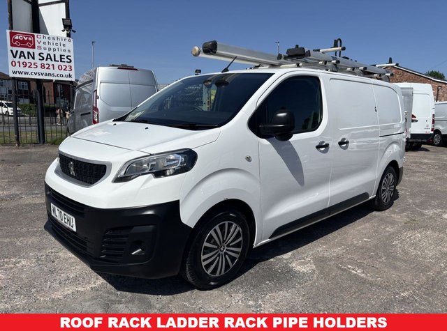 View our Peugeot Expert 1.5 BlueHDi 1000 Professional Standard Panel Van 6dr Diesel Manual MWB Euro 6 (s/s) (100 bhp) Roof Ladder  & Internal Racking 