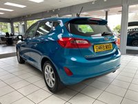 USED 2019 69 FORD FIESTA 1.1 Ti-VCT Zetec Hatchback 5dr Petrol Manual Euro 6 (s/s) (85 ps) ANTIGUA BLUE METALLIC / BLACK CLOTH TRIM / CLIMATE CONTROL / HEATED WINDSCREEN / ELECTRIC FRONT WINDOWS / MIRRORS / SPEED LIMITER / SATNAV / DAB FM AM TUNER / BLUETOOTH / USB / FORD SYNC / STEERING WHEEL AUDIO CONTROLS / REMOTE LOCKING / 15" ALLOY WHEELS