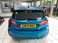 USED 2019 69 FORD FIESTA 1.1 Ti-VCT Zetec Hatchback 5dr Petrol Manual Euro 6 (s/s) (85 ps) ANTIGUA BLUE METALLIC / BLACK CLOTH TRIM / CLIMATE CONTROL / HEATED WINDSCREEN / ELECTRIC FRONT WINDOWS / MIRRORS / SPEED LIMITER / SATNAV / DAB FM AM TUNER / BLUETOOTH / USB / FORD SYNC / STEERING WHEEL AUDIO CONTROLS / REMOTE LOCKING / 15" ALLOY WHEELS