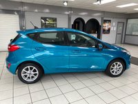 USED 2019 69 FORD FIESTA 1.1 Ti-VCT Zetec Hatchback 5dr Petrol Manual Euro 6 (s/s) (85 ps) ANTIGUA BLUE METALLIC / BLACK CLOTH TRIM / CLIMATE CONTROL / HEATED WINDSCREEN / ELECTRIC FRONT WINDOWS / MIRRORS / SPEED LIMITER / SATNAV / DAB FM AM TUNER / BLUETOOTH / USB / FORD SYNC / STEERING WHEEL AUDIO CONTROLS / REMOTE LOCKING / 15" ALLOY WHEELS