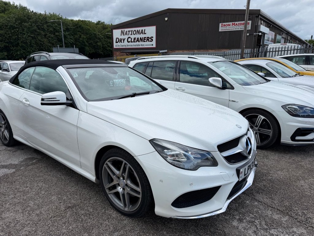 USED 2013 13 MERCEDES-BENZ E-CLASS 2.1 E220 CDI AMG Sport Cabriolet 2dr Diesel G-Tronic+ Euro 5 (s/s) (170 ps) 