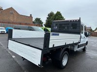 USED 2018 68 FORD TRANSIT 2.0 350 EcoBlue TIPPER Double Cab 4dr Diesel Manual RWD L3 H1 Euro 6 (DRW) (130 ps) TWIN WHEEL CREW TIPPER !!!!  FRESH MOT AND SERVICE INCLUDED !!!!