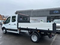 USED 2018 68 FORD TRANSIT 2.0 350 EcoBlue TIPPER Double Cab 4dr Diesel Manual RWD L3 H1 Euro 6 (DRW) (130 ps) TWIN WHEEL CREW TIPPER !!!!  FRESH MOT AND SERVICE INCLUDED !!!!