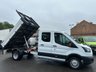 USED 2018 68 FORD TRANSIT 2.0 350 EcoBlue TIPPER Double Cab 4dr Diesel Manual RWD L3 H1 Euro 6 (DRW) (130 ps) TWIN WHEEL CREW TIPPER !!!!  FRESH MOT AND SERVICE INCLUDED !!!!