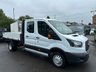 USED 2018 68 FORD TRANSIT 2.0 350 EcoBlue TIPPER Double Cab 4dr Diesel Manual RWD L3 H1 Euro 6 (DRW) (130 ps) TWIN WHEEL CREW TIPPER !!!!  FRESH MOT AND SERVICE INCLUDED !!!!