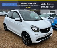 USED 2016 16 SMART FORFOUR 1.0 Prime (Premium) Hatchback 5dr Petrol Twinamic Euro 6 (s/s) (71 ps) Stunning Automatic Smart With Heated Leather Seats