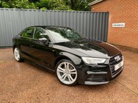 USED 2019 69 AUDI A3 2.0 TDI 35 S line Saloon 4dr Diesel Manual Euro 6 (s/s) (150 ps) 6 SPEED MANUAL-CRUISE-ALLOYS