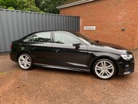 USED 2019 69 AUDI A3 2.0 TDI 35 S line Saloon 4dr Diesel Manual Euro 6 (s/s) (150 ps) 6 SPEED MANUAL-CRUISE-ALLOYS