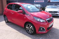 USED 2018 18 PEUGEOT 108 1.2 PureTech Allure Hatchback 5dr Petrol Manual Euro 6 (82 ps) 