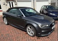 USED 2015 15 AUDI A3 CABRIOLET 1.4 TFSI CoD S line Convertible 2dr Petrol Manual Euro 6 (s/s) (150 ps) NEW BRAKE DISCS AND PADS ALL ROUND!
