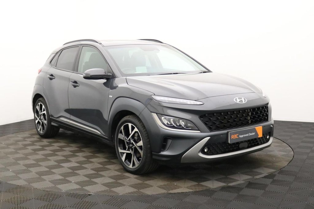 USED 2023 23 HYUNDAI KONA 1.0 T-GDi MHEV Ultimate SUV 5dr Petrol Hybrid Manual Euro 6 (s/s) (120 ps) Car Play, Sun Roof, Camera