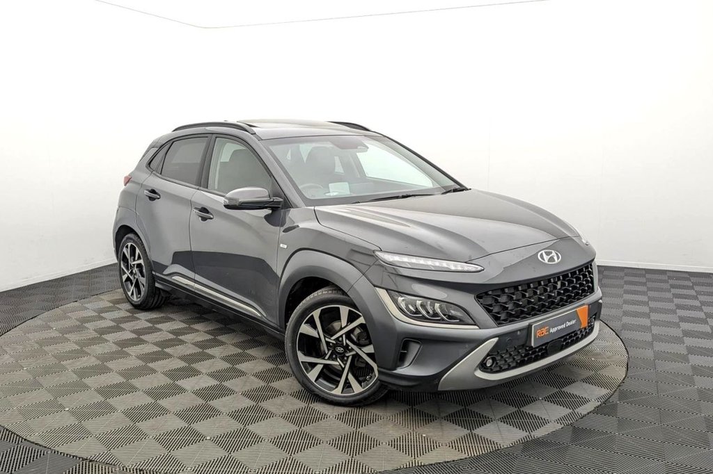 USED 2023 23 HYUNDAI KONA 1.0 T-GDi MHEV Ultimate SUV 5dr Petrol Hybrid Manual Euro 6 (s/s) (120 ps) Car Play, Sun Roof, Camera
