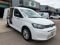 USED 2022 22 VOLKSWAGEN CADDY MAXI 2.0 TDI C20 Commerce Pro Panel Van 6dr Diesel Manual LWB Euro 6 (s/s) (102 ps) NO VAT & 5 Volkswagen main dealer service - last service carried out on 28.01.2025@ 91,885 miles &  genuine VW cam belt & water pump fitted - Only 94,853 miles - Euro 6, 8.25" SATNAV touchscreen display with built in DAB with App connectivity, Aircon, 17" alloys, front & rear parking sensors, E/W, Bluetooth, heated electric power fold mirrors, cruise control, USB-C port, Start/Stop, bulkhead, twin side loading door, ply lined, spare key, finance arranged, 6 months Premium Autoguard warranty