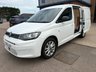 USED 2022 22 VOLKSWAGEN CADDY MAXI 2.0 TDI C20 Commerce Pro Panel Van 6dr Diesel Manual LWB Euro 6 (s/s) (102 ps) NO VAT & 5 Volkswagen main dealer service - last service carried out on 28.01.2025@ 91,885 miles &  genuine VW cam belt & water pump fitted - Only 94,853 miles - Euro 6, 8.25" SATNAV touchscreen display with built in DAB with App connectivity, Aircon, 17" alloys, front & rear parking sensors, E/W, Bluetooth, heated electric power fold mirrors, cruise control, USB-C port, Start/Stop, bulkhead, twin side loading door, ply lined, spare key, finance arranged, 6 months Premium Autoguard warranty