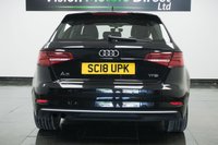 USED 2018 18 AUDI A3 1.5 TFSI CoD SE Technik Sportback Euro 6 (s/s) 5dr Black Leather