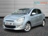 USED 2014 14 MITSUBISHI MIRAGE 1.2 3 Hatchback 5dr Petrol Manual Euro 5 (s/s) (79 ps) Low miles New Mot! popular family hatchback ulez!