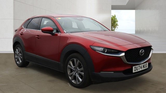 View our Mazda CX-30 2.5 e-SKYACTIV G MHEV Exclusive-Line SUV 5dr Petrol Manual Euro 6 (s/s) (140 ps)+2 KEYS+1 OWNER FROM NEW+NAV+HISTORY+DIGITAL DASH+PRIVACY+MEDIA+DAB+BLUETOOTH+18" ALLOYS+APPS+USB+AUX+CLIMATE+CRUISE+HEATED FRONT SEATS+