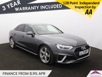 USED 2023 73 AUDI A4 2.0 TDI 35 S line Saloon 4dr Diesel S Tronic Euro 6 (s/s) (163 ps) PARKING SYSEM+ | LEATHER STEER