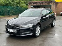 USED 2023 23 SKODA SUPERB 1.5 TSI ACT SE Technology Estate 5dr Petrol Manual Euro 6 (s/s) (150 ps) BY APPOINTMENT ONLY - Alloy Wheels, Air Con, Apple Car Play & Android Auto, Front & Rear Parking Sensors, Cruise Control, Bluetooth, DAB Radio, Rear Privacy Glass, Full Leather Heated Seats.