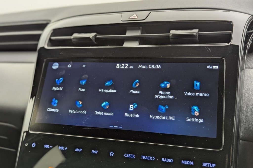 USED 2022 72 HYUNDAI TUCSON 1.6 h T-GDi N Line SUV 5dr Petrol Hybrid Auto Euro 6 (s/s) (230 ps) Car Play, Keyless Go, Sat Nav