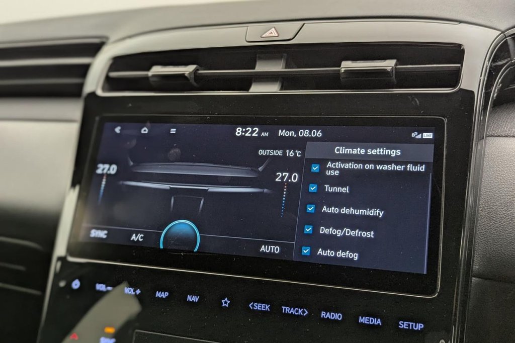 USED 2022 72 HYUNDAI TUCSON 1.6 h T-GDi N Line SUV 5dr Petrol Hybrid Auto Euro 6 (s/s) (230 ps) Car Play, Keyless Go, Sat Nav