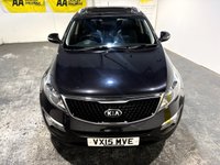 USED 2015 15 KIA SPORTAGE 1.7 CRDi EcoDynamics 2 SUV 5dr Diesel Manual 2WD Euro 5 (s/s) (114 bhp) 2 OWNERS-PANORAMIC ELECTRIC SUNROOF-ROOF-CLIMATE CONTROL-CRUISE-1/2 LEATHER