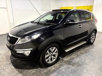 USED 2015 15 KIA SPORTAGE 1.7 CRDi EcoDynamics 2 SUV 5dr Diesel Manual 2WD Euro 5 (s/s) (114 bhp) 2 OWNERS-PANORAMIC ELECTRIC SUNROOF-ROOF-CLIMATE CONTROL-CRUISE-1/2 LEATHER
