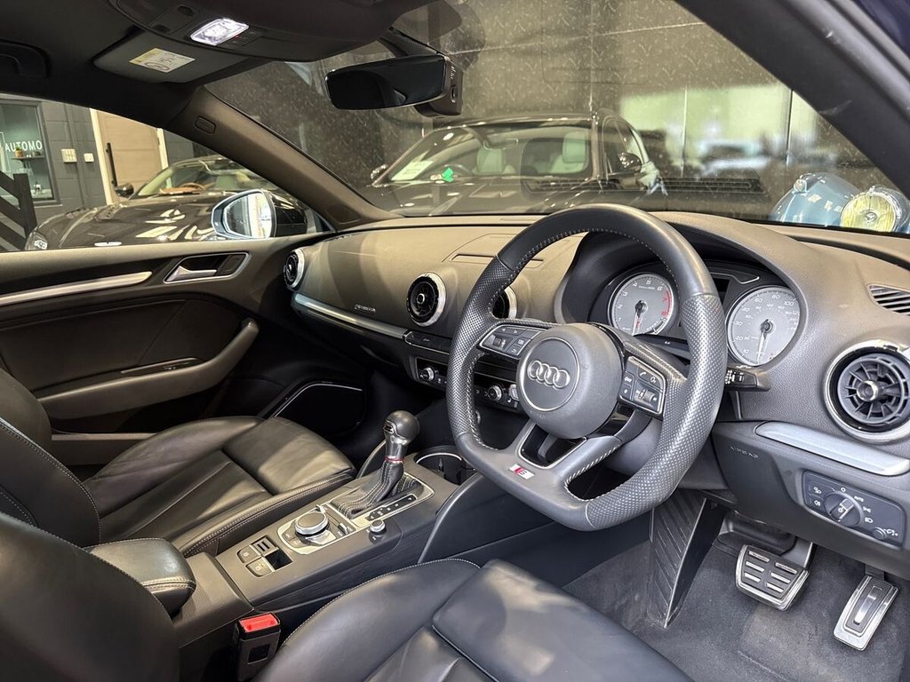 USED 2018 18 AUDI S3 2.0 TFSI Black Edition Saloon 4dr Petrol S Tronic quattro Euro 6 (s/s) (310 ps) BANG & OLUFSEN|FULL LEATHER