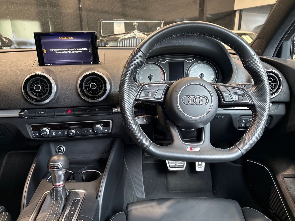 USED 2018 18 AUDI S3 2.0 TFSI Black Edition Saloon 4dr Petrol S Tronic quattro Euro 6 (s/s) (310 ps) BANG & OLUFSEN|FULL LEATHER