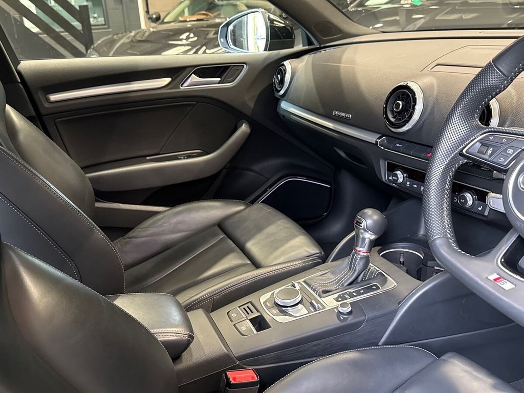 USED 2018 18 AUDI S3 2.0 TFSI Black Edition Saloon 4dr Petrol S Tronic quattro Euro 6 (s/s) (310 ps) BANG & OLUFSEN|FULL LEATHER