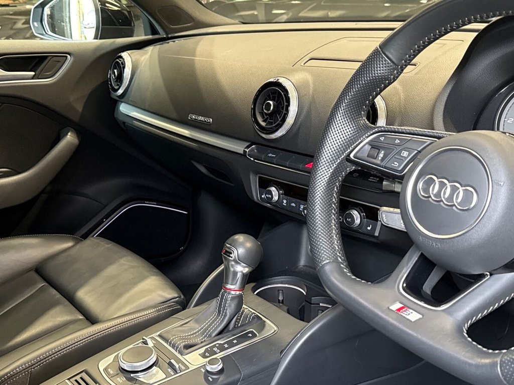 USED 2018 18 AUDI S3 2.0 TFSI Black Edition Saloon 4dr Petrol S Tronic quattro Euro 6 (s/s) (310 ps) BANG & OLUFSEN|FULL LEATHER