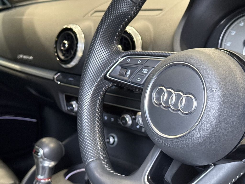 USED 2018 18 AUDI S3 2.0 TFSI Black Edition Saloon 4dr Petrol S Tronic quattro Euro 6 (s/s) (310 ps) BANG & OLUFSEN|FULL LEATHER