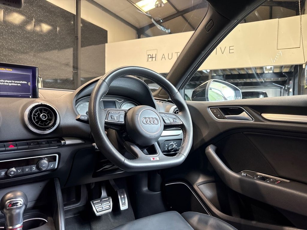 USED 2018 18 AUDI S3 2.0 TFSI Black Edition Saloon 4dr Petrol S Tronic quattro Euro 6 (s/s) (310 ps) BANG & OLUFSEN|FULL LEATHER