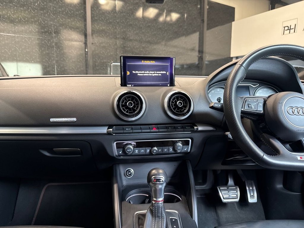 USED 2018 18 AUDI S3 2.0 TFSI Black Edition Saloon 4dr Petrol S Tronic quattro Euro 6 (s/s) (310 ps) BANG & OLUFSEN|FULL LEATHER