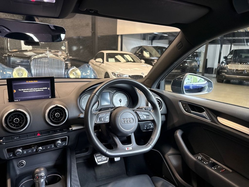 USED 2018 18 AUDI S3 2.0 TFSI Black Edition Saloon 4dr Petrol S Tronic quattro Euro 6 (s/s) (310 ps) BANG & OLUFSEN|FULL LEATHER