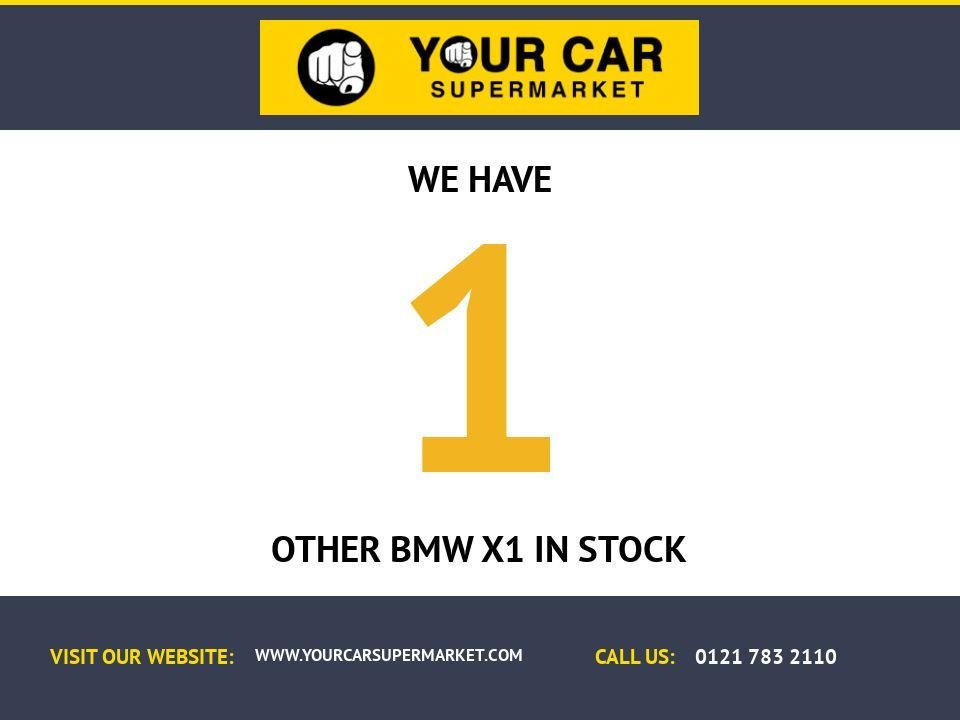 USED 2016 02 BMW X1 2.0 20d xLine SUV 5dr Diesel Auto xDrive Euro 6 (s/s) (190 ps)