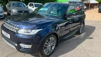 USED 2016 66 LAND ROVER RANGE ROVER SPORT 3.0 SD V6 HSE SUV 5dr Diesel Auto 4WD Euro 6 (s/s) (306 ps) in metallic blue with a great spec and a full main dealer service history.. This 2016 Land Rover Range Rover Sport SD V6 HSE presents an exceptional opportunity with its remarkably low mileage of just 38,500 miles with a full main dealer service history serviced at6k,12k,18k,21k,23k,26k,28k,32k and 33k . This Euro 6 compliant, four wheel drive model is powered by a robust 3.0L diesel engine, offering a compelling blend of performance and efficiency. The HSE trim level ensures a premium experience, complemented by desirable features such as 21 inch split spoke alloy whee