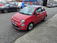 USED 2018 18 FIAT 500 1.2 Lounge Hatchback 3dr Petrol Manual Euro 6 (s/s) (69 bhp) ONLY 25,320 MILES FROM NEW