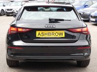 USED 2023 23 AUDI A3 Sportback 1.0 TFSI 30 Technik 5d 110 S/S 1 OWNER FROM NEW, FULL SERVICE HISTORY, SAT NAV, VIRTUAL COCKPIT, APPLE CARPLAY / ANDROID AUTO, REAR PARKING SENSORS, DAB RADIO, BLUETOOTH, MANUAL 6 SPEED, ELECTRIC FOLDING HEATED DOOR MIRRORS, AUDI PRE SENSE, DISTANCE WARNING, LANE DEPARTURE WARNING, HILL HOLD ASSIST, LEATHER MULTIFUNCTION STEERING WHEEL, CRUISE CONTROL & SPEED LIMITER, RAIN & LIGHT SENSORS, KEYLESS START, VOICE CONTROL, ELECTRONIC AIR CON, ISO FIX, BLACK CLOTH INTERIOR