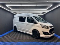 USED 2014 64 FORD TRANSIT CUSTOM 2.2 TDCi 290 Panel Van 5dr Diesel Manual L2 H1 (186 g/km, 98 bhp) 12 MONTHS MOT, BLACK ALLOY WHEELS