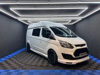 USED 2014 64 FORD TRANSIT CUSTOM 2.2 TDCi 290 Panel Van 5dr Diesel Manual L2 H1 (186 g/km, 98 bhp) 12 MONTHS MOT, BLACK ALLOY WHEELS