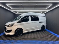 USED 2014 64 FORD TRANSIT CUSTOM 2.2 TDCi 290 Panel Van 5dr Diesel Manual L2 H1 (186 g/km, 98 bhp) 12 MONTHS MOT, BLACK ALLOY WHEELS