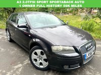USED 2006 56 AUDI A3 2.0 FSI Sport Sportback 5dr Petrol Automatic (190 g/km, 150 bhp) ULEZ COMPLIANT AUTO 5 DOOR