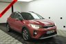 USED 2018 68 KIA STONIC 1.0 T-GDi 4 SUV 5dr Petrol DCT Euro 6 (s/s) (118 bhp) AUTOMATIC+EXCELLENT SERVICE HISTORY CONSISTS OF X7 SERVICES, LAST SERVICED @75,068 MILES-09.04.2026+7 INCH TOUCHSCREEN NAVIGATION SYSTEM+DAB DIGITAL RADIO+BLUETOOTH WITH MUSIC STREAMING+AUTOMATIC AIR-CONDITIONING+LUXURIOUS HEATED LEATHER SEATS+HEATED STEERING WHEEL+AUTOMATIC HEADLIGHT ACTIVATION+RAIN-SENSING WINDSCREEN WIPERS+PARKING ASSISTANCE WITH BLIND SPOT DETECTION AND REVERSING CAMERA+'BLAZE RED PAINT WITH BLACK ROOF'+17 INCH ALLOY WHEELS.