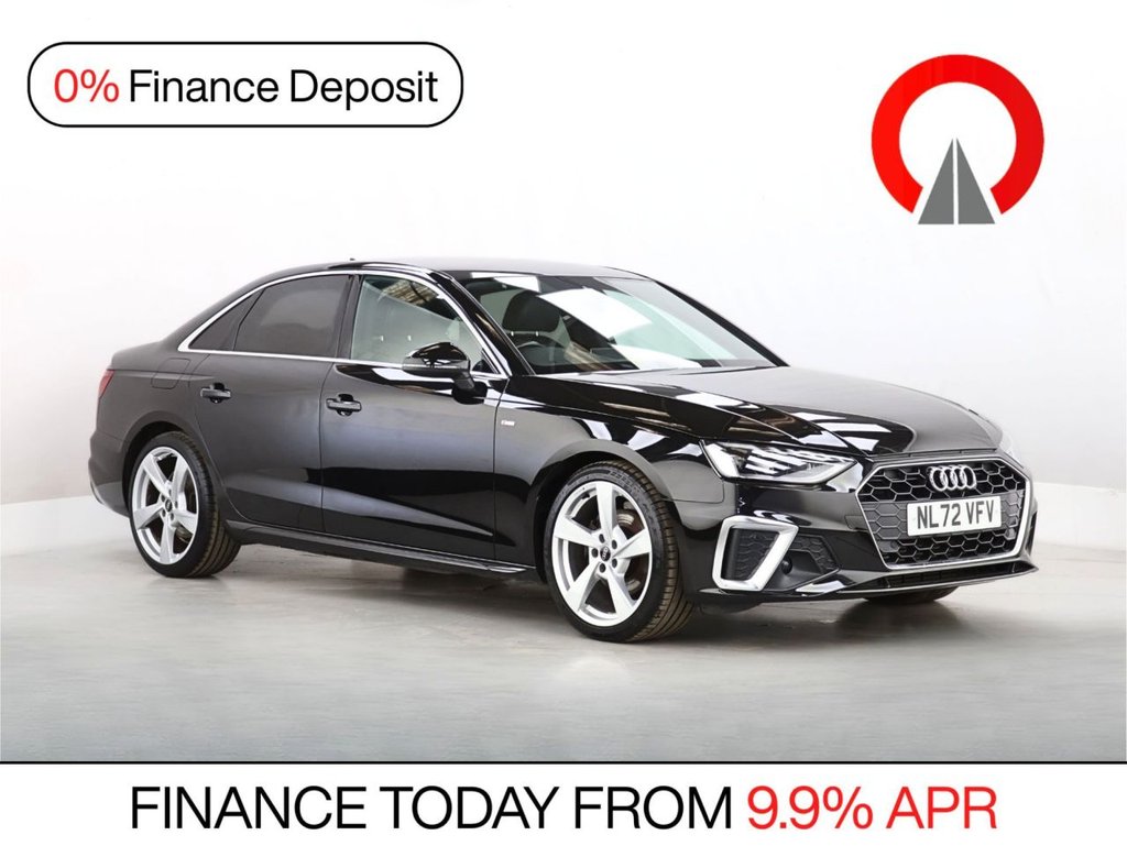 Black 2022 Audi A4 Saloon Front-wheel drive Automatic