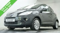 USED 2013 13 FORD KA 1.2 Zetec Hatchback 3dr Petrol Manual Euro 5 (s/s) (69 ps) Full service history (see photos) Alloy wheels, Air con, 2 keys, Heated fr screen, Electric windows, Colour coded bumpers, Privacy glass. CD Player. Clean and tidy example with cheap tax and insurance and will have a full service and new MOT Prior to sale. 3m parts only warranty with option to upgrade t0 12 months parts and labour gold cover warranty @ &pound;199.