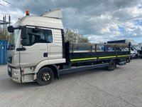 USED 2016 65 MAN TGE MAN TGE 7.5 TONNE ALLOY DROPSIDE WITH TAIL LIFT, SLEEPER CAB 