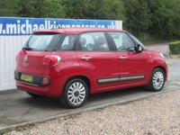 USED 2016 66 FIAT 500L 1.4 Pop Star MPV 5dr Petrol Manual Euro 6 (95 bhp) BLUETOOTH, FSH X9 SERVICES.