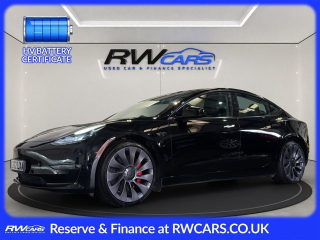 View our Tesla Model 3 (Dual Motor) Performance Saloon 4dr Electric Auto 4WDE (Performance Upgrade) (449 bhp)